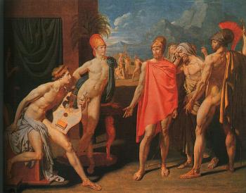讓 奧古斯特 多米尼尅 安格爾 Ambassadors Sent by Agamemnon to Urge Achilles to Fight